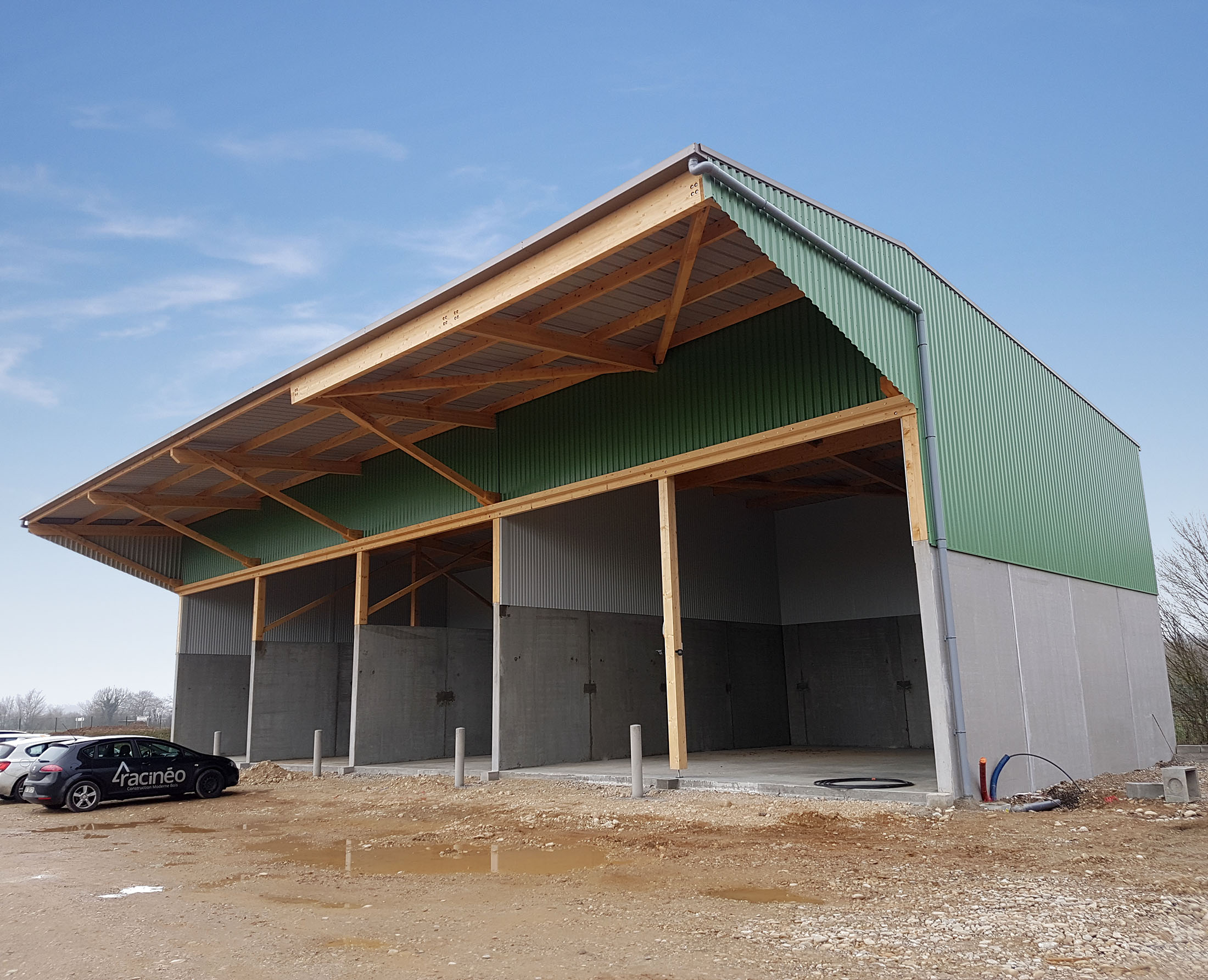 B timent de stockage agricole en  bois  Racineo